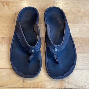 OluKai sandals, brown leather, women’s 8.5